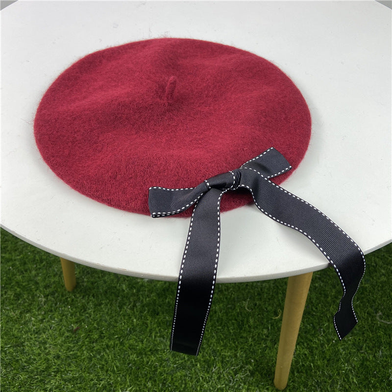 Chapeau de peintre pour femme, automne-hiver