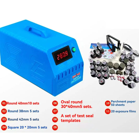 Seal Flash Digital Photosensitive Stamp Machine Seal Material Engraving Machine Upgrade Selfinking Stamping Making 220V