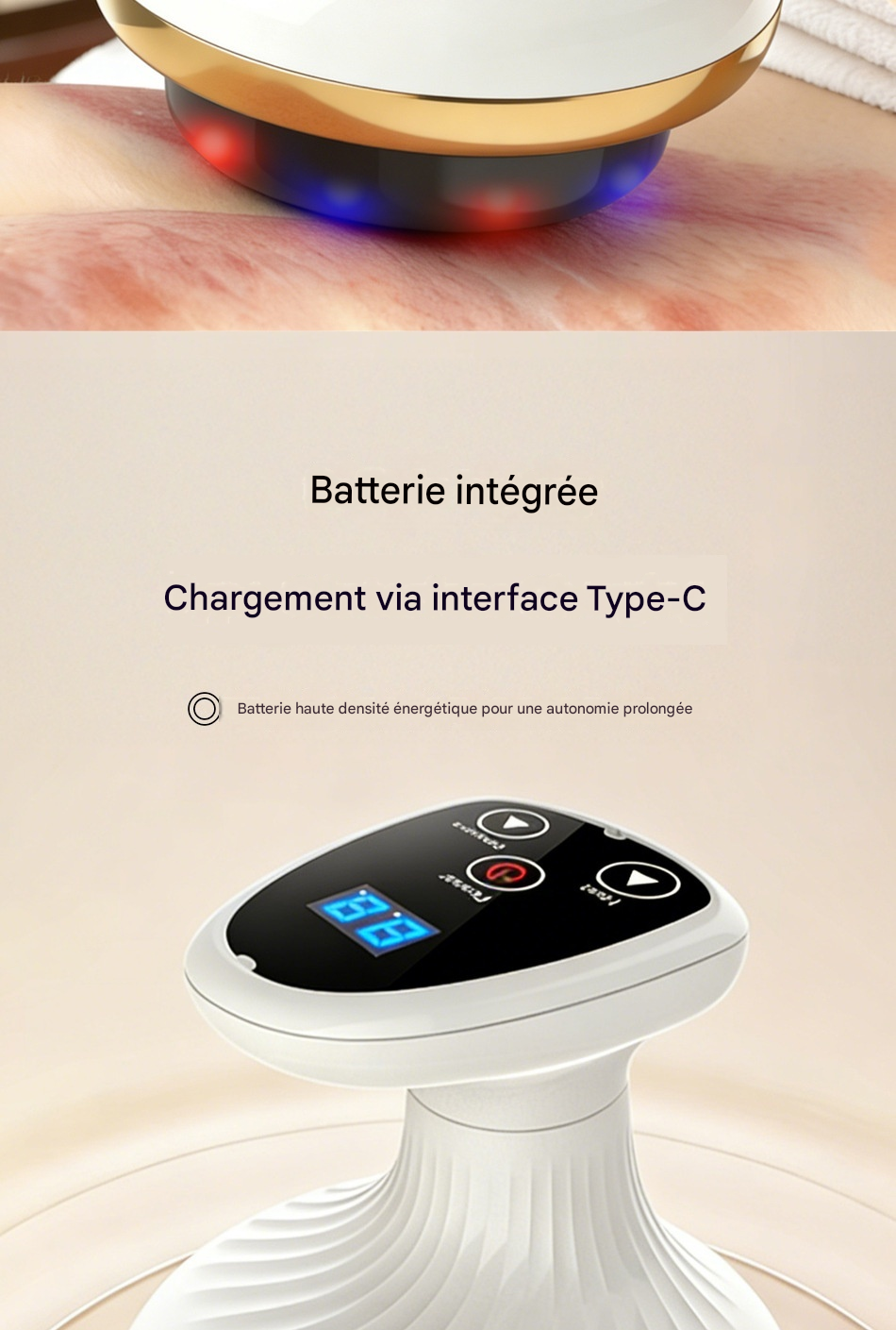 brosse électrique pour méridiens – Massage abdominal à domicile .