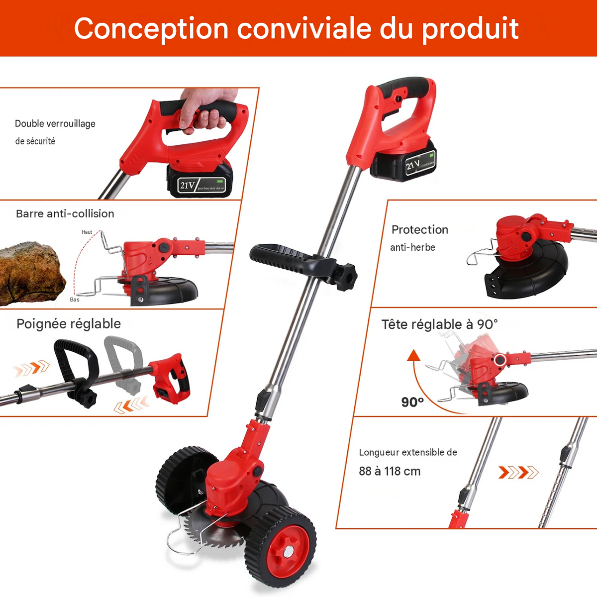 débroussailleusel électrique sans fil