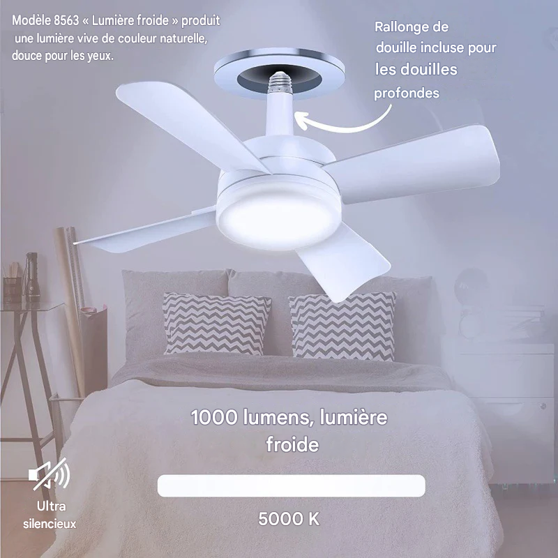 Ventilateur-plafonnier LED