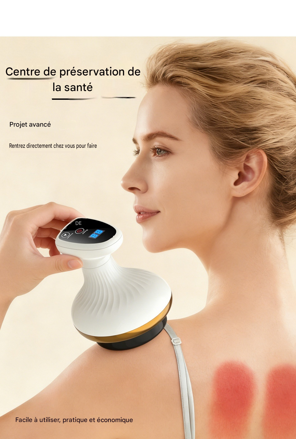 brosse électrique pour méridiens – Massage abdominal à domicile .